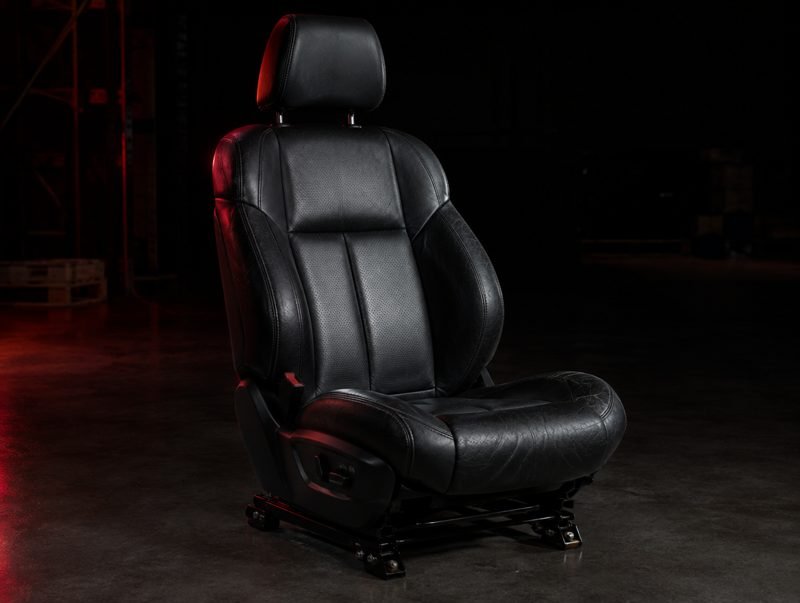 Asiento de cuero usado